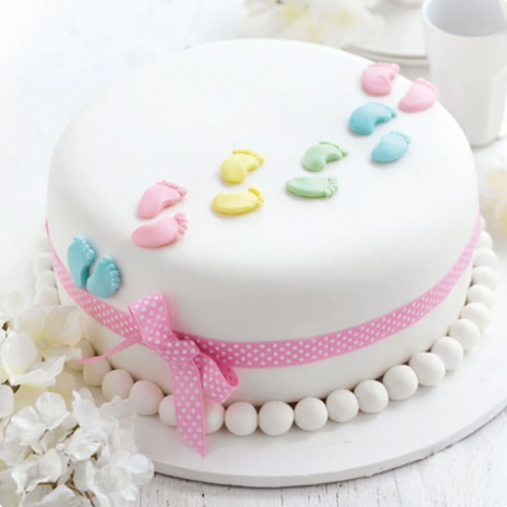 Unique Baby Shower Footprint Design