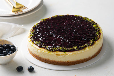 Baked Blueberry Cheesecakes