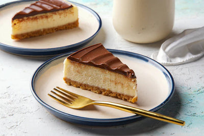Nutella cheesecake slice