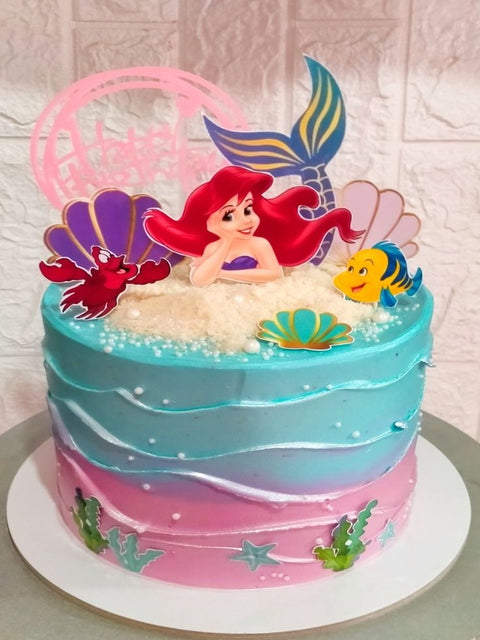 Little Mermaid Ariel Fondant Cake