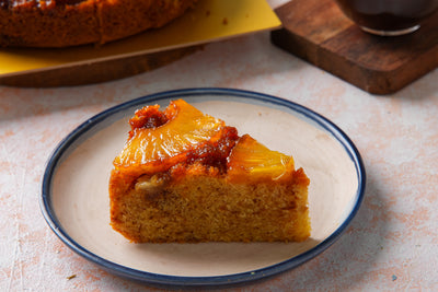 Pineapple Upside Down Dry Cake Slice