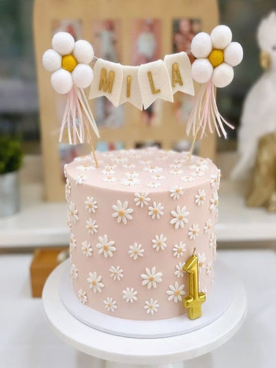 Pink and White Cake