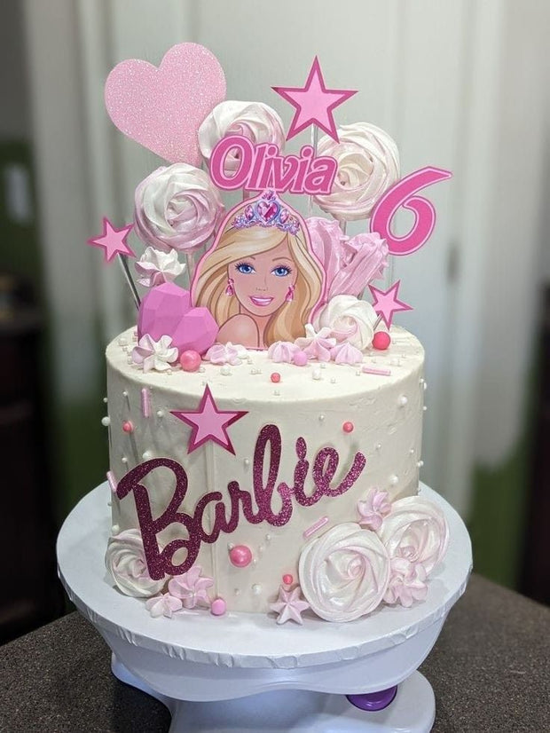 Pretty Pink Barbie Cake