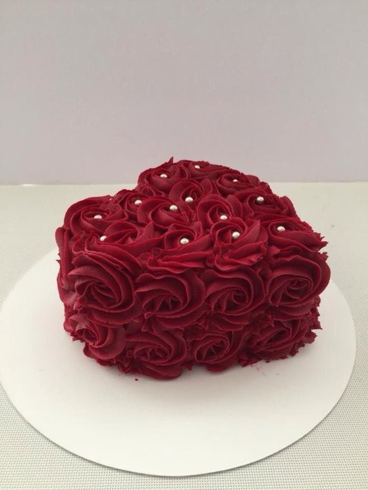 Red Cake Birthday Aesthetic Cake